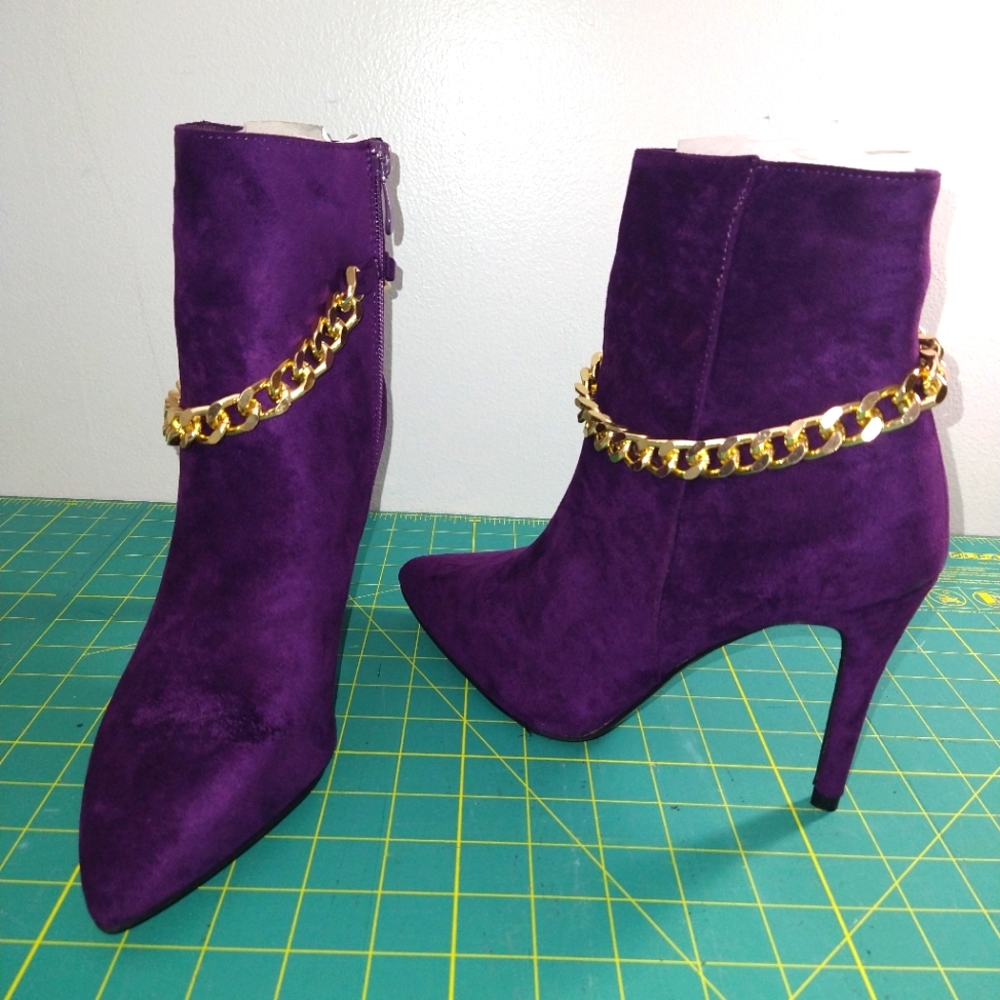 Purple booties